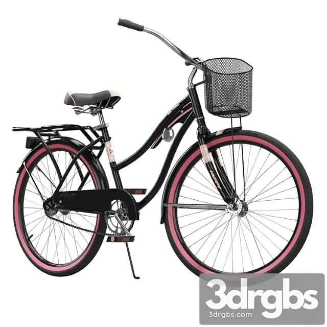 Cruiser bike with basket 3D Model Download