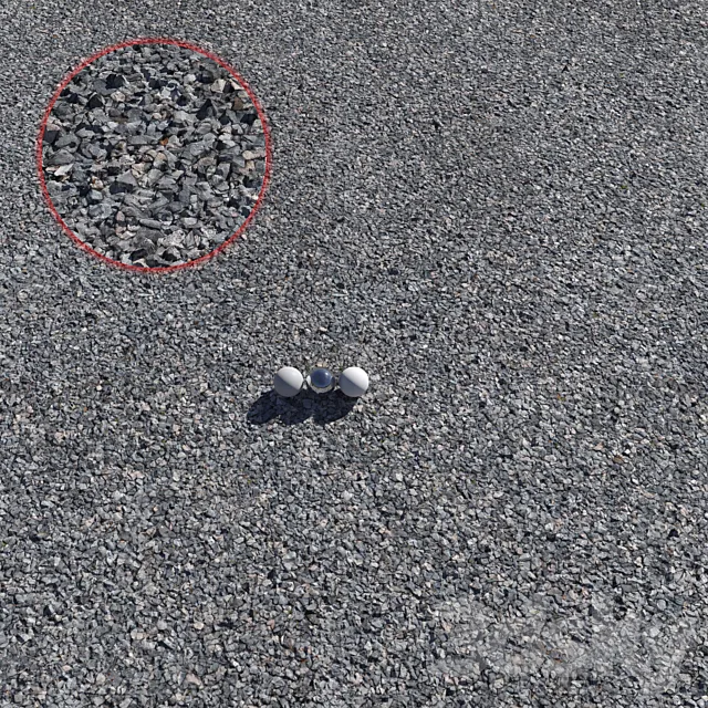 Crushed gravel 3D Model