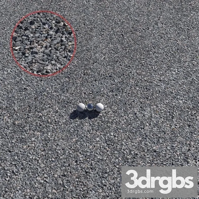 Crushed gravel 3D Model Download