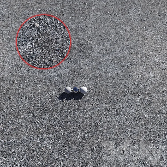 Crushed gravel 3D Model