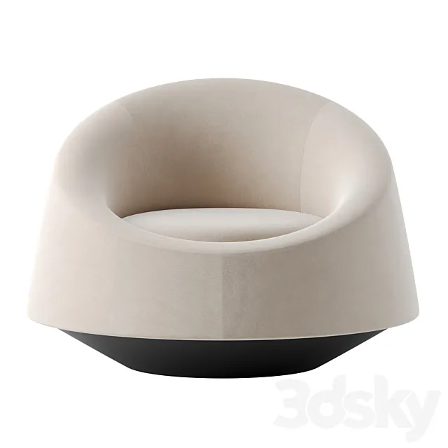 Crystal armchair by tacchini 3D Model