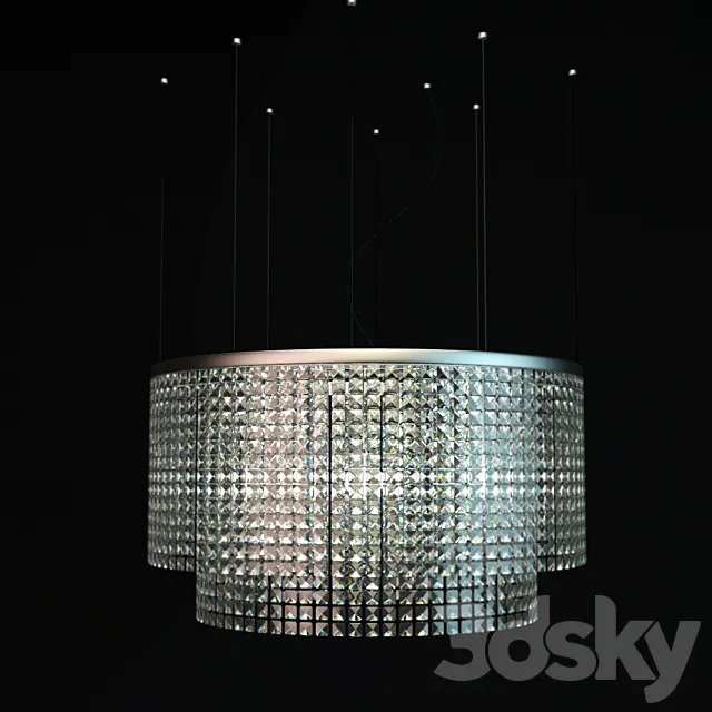 Crystal Chandelier 3D Model Crystal Chandelier 3D Model