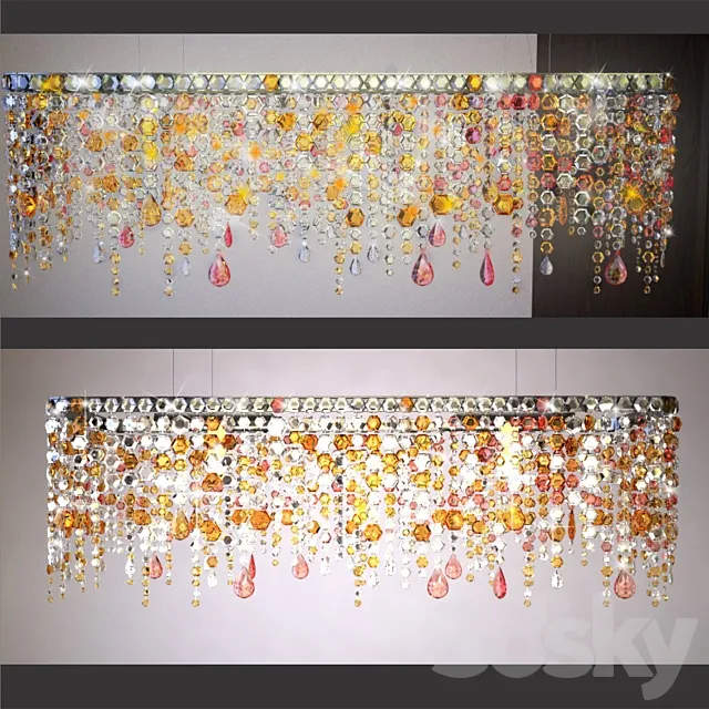 Crystal chandelier 3D Model Crystal chandelier 3D Model