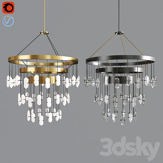 Crystal chandelier 3DModel Crystal chandelier 3DModel