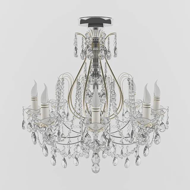 Crystal chandelier Wunderlicht PRIMA DONNA WL61111-8CCH 3D Model Crystal chandelier Wunderlicht PRIMA DONNA WL61111-8CCH 3D Model