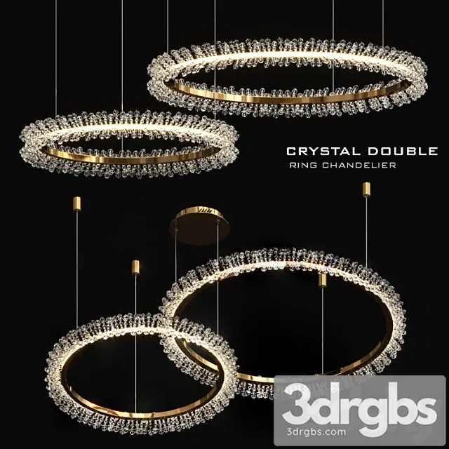 Crystal double ring chandelier Crystal double ring chandelier