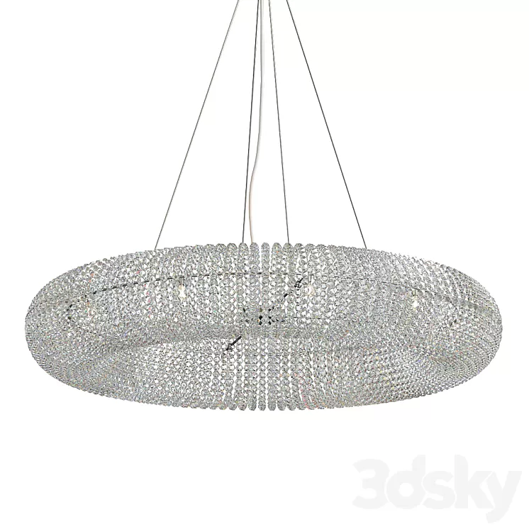 Crystal Halo Chandelier 41 3D Model Crystal Halo Chandelier 41 3D Model