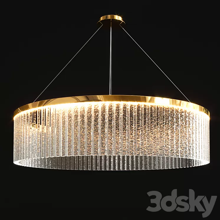Crystal Island Light Led Suspension Lamp 3D Model Crystal Island Light Led Suspension Lamp 3D Model