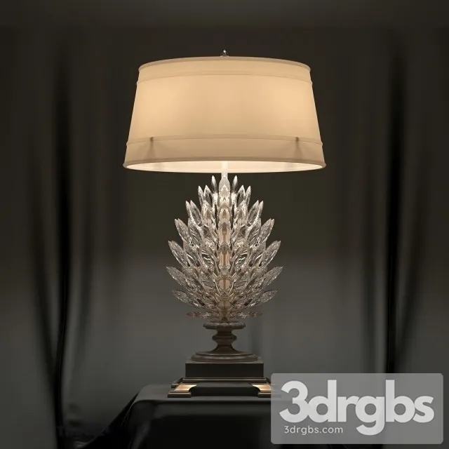 Crystal Laurel Fine Art Lamp 3D Model Download