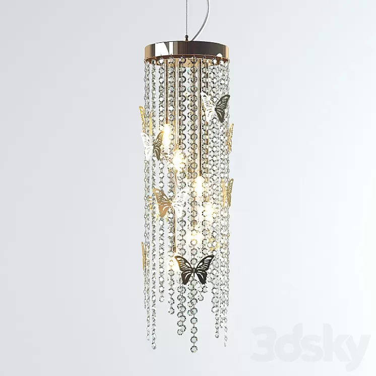 Crystal Lux Bloom SP Oro 3D Model