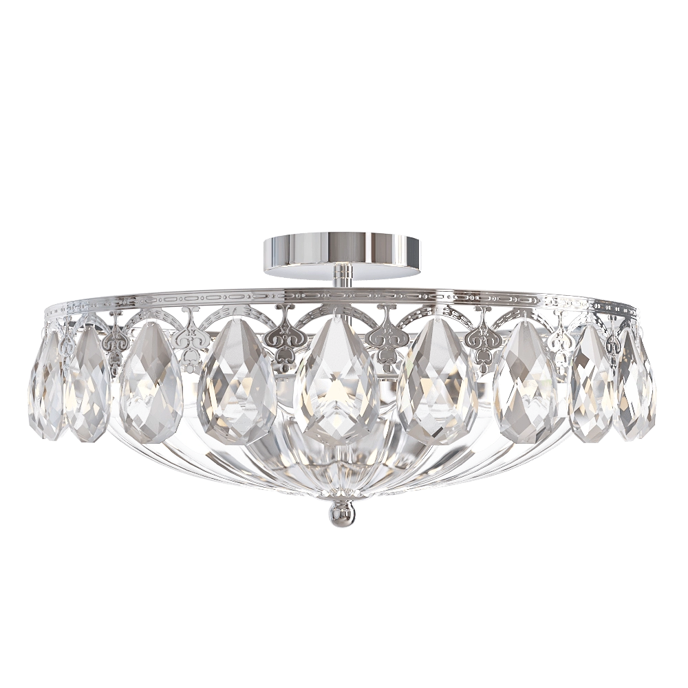 CRYSTAL LUX – Ceiling lamp Canaria PL6 D480 nickel 3D Model CRYSTAL LUX – Ceiling lamp Canaria PL6 D480 nickel 3D Model