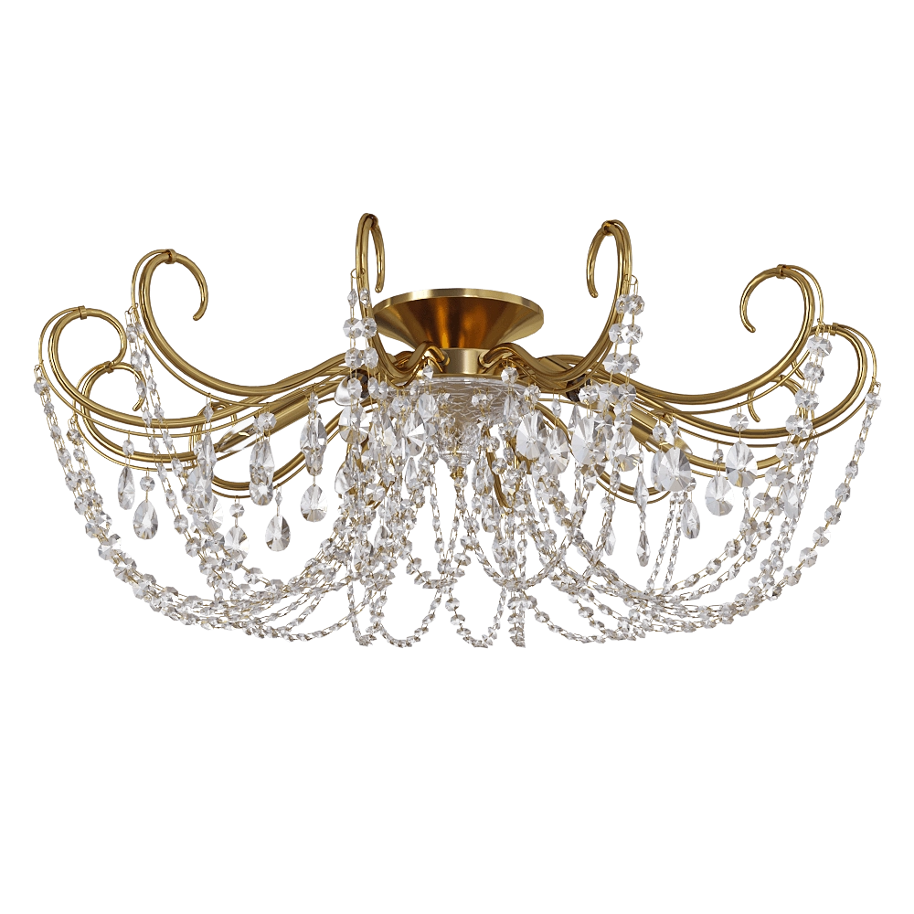 CRYSTAL LUX – Ceiling lamp Imperia PL6 Gold Amber 3D Model CRYSTAL LUX – Ceiling lamp Imperia PL6 Gold Amber 3D Model