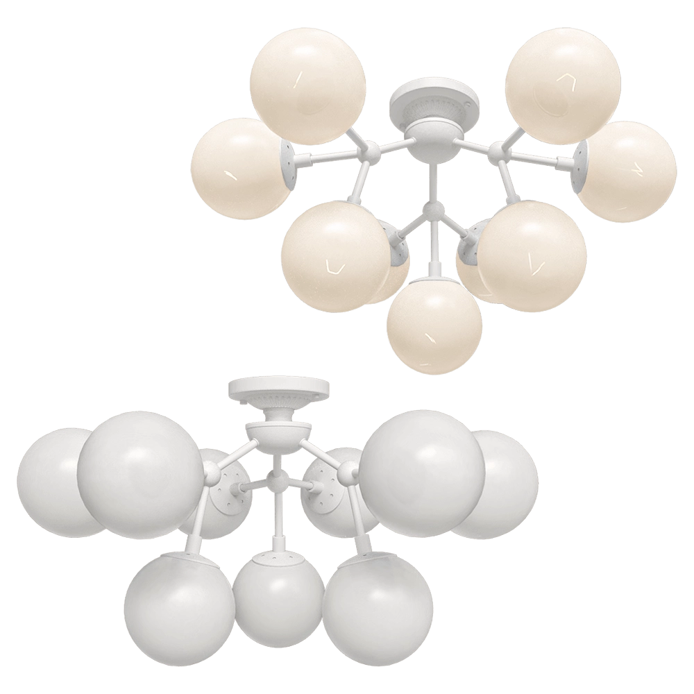 CRYSTAL LUX – Ceiling lamp Medea PL9 White 3D Model CRYSTAL LUX – Ceiling lamp Medea PL9 White 3D Model