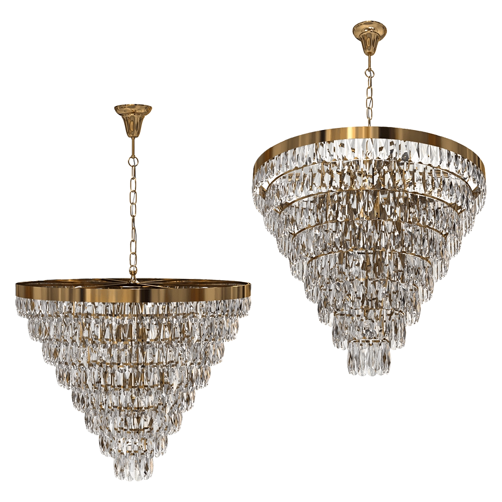 CRYSTAL LUX – Chandelier Abigail SP22 D820 Gold/Transparent 3D Model CRYSTAL LUX – Chandelier Abigail SP22 D820 Gold/Transparent 3D Model