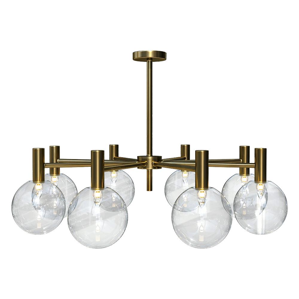 CRYSTAL LUX – Chandelier Andres SP8 Bronze/Transparente 3D Model CRYSTAL LUX – Chandelier Andres SP8 Bronze/Transparente 3D Model