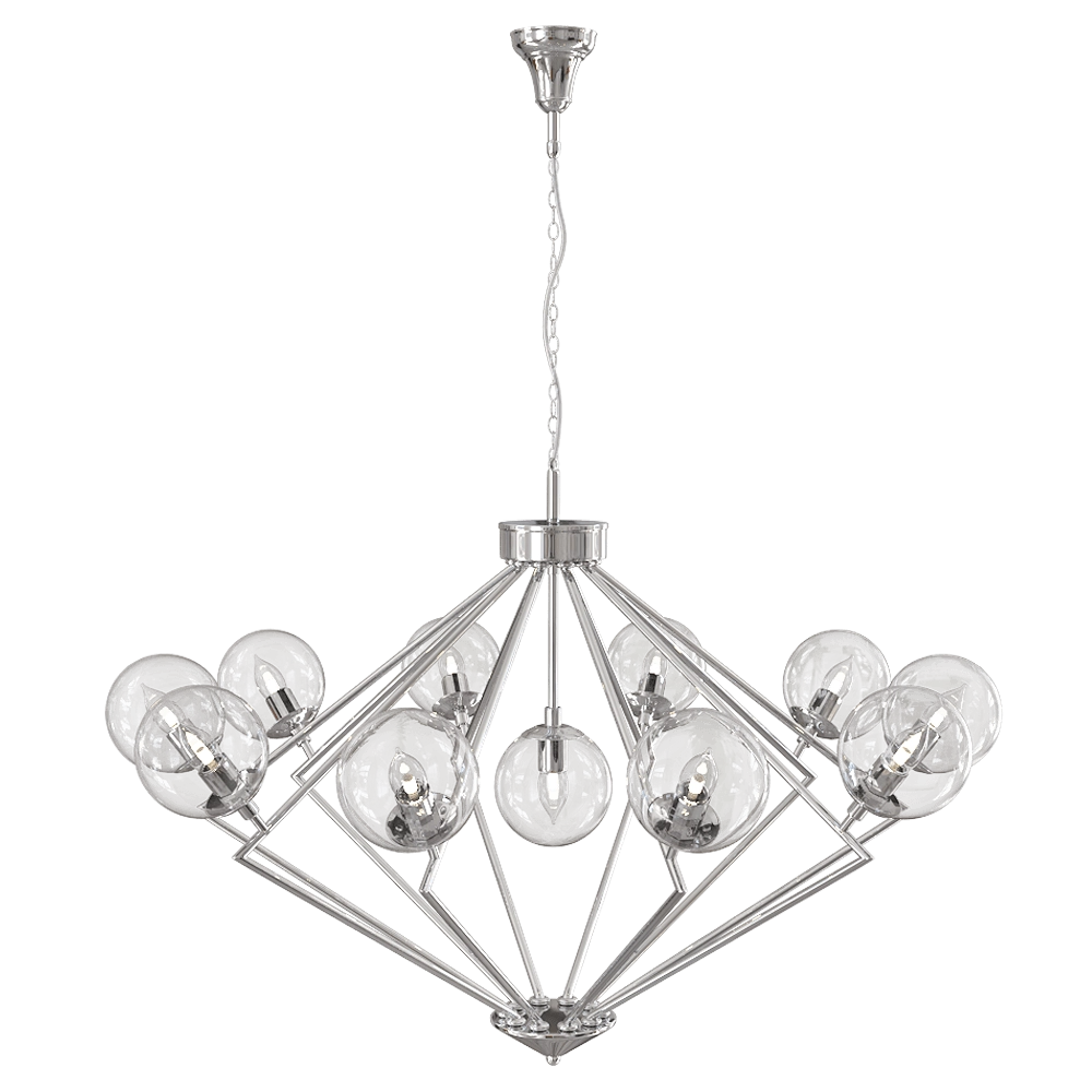 CRYSTAL LUX – Chandelier Francisca SP11 Chrome-Transparente 3D Model CRYSTAL LUX – Chandelier Francisca SP11 Chrome-Transparente 3D Model