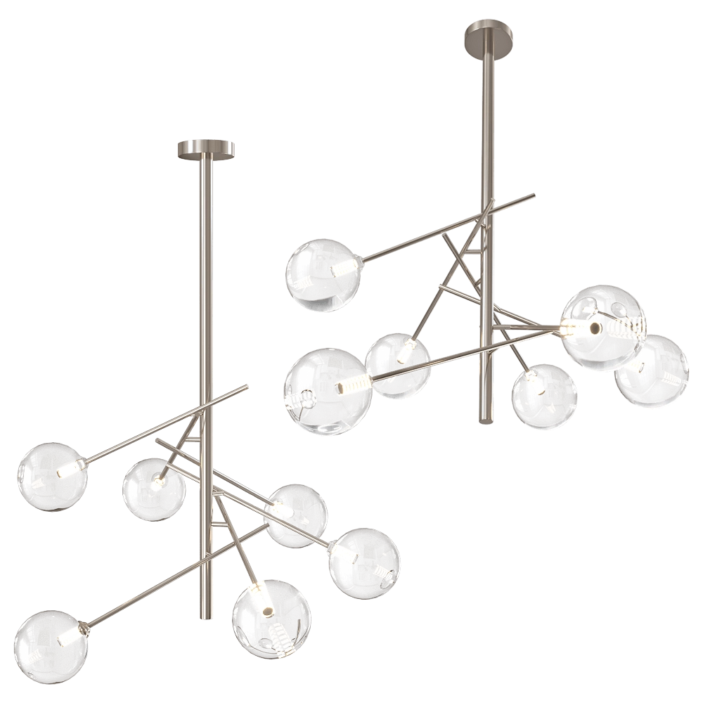 CRYSTAL LUX – Chandelier Marcos SP6 Nickel 3D Model CRYSTAL LUX – Chandelier Marcos SP6 Nickel 3D Model