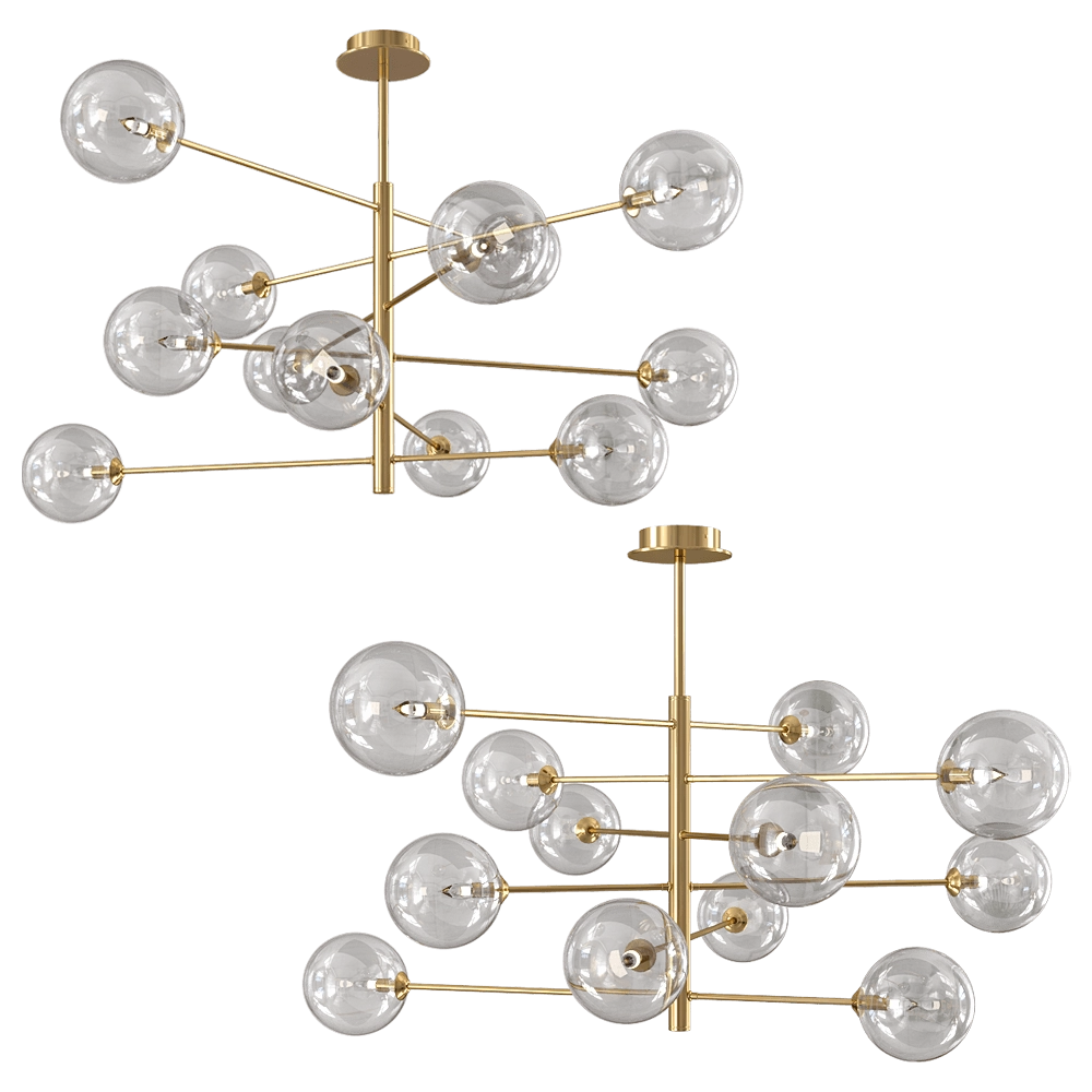 CRYSTAL LUX – Chandelier Marzo Sp12 Bronze/Transparente 3D Model CRYSTAL LUX – Chandelier Marzo Sp12 Bronze/Transparente 3D Model