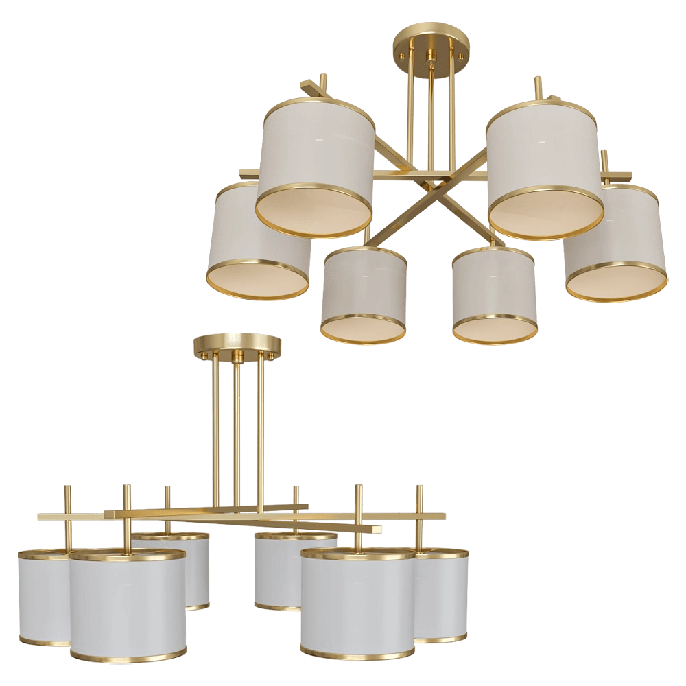 CRYSTAL LUX – Chandelier Sergio PL6 Gold 3D Model CRYSTAL LUX – Chandelier Sergio PL6 Gold 3D Model