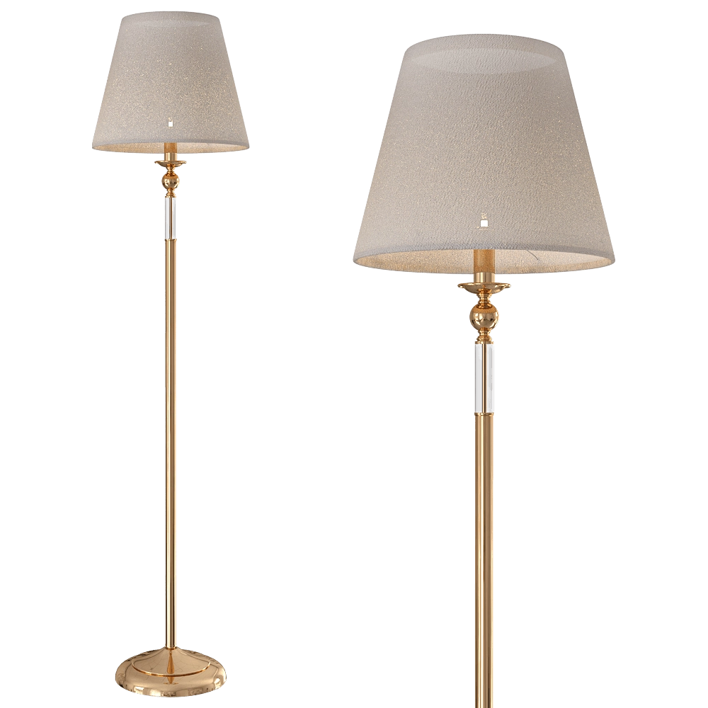 CRYSTAL LUX – Floor lamp Camila PT1 Gold 3D Model CRYSTAL LUX – Floor lamp Camila PT1 Gold 3D Model
