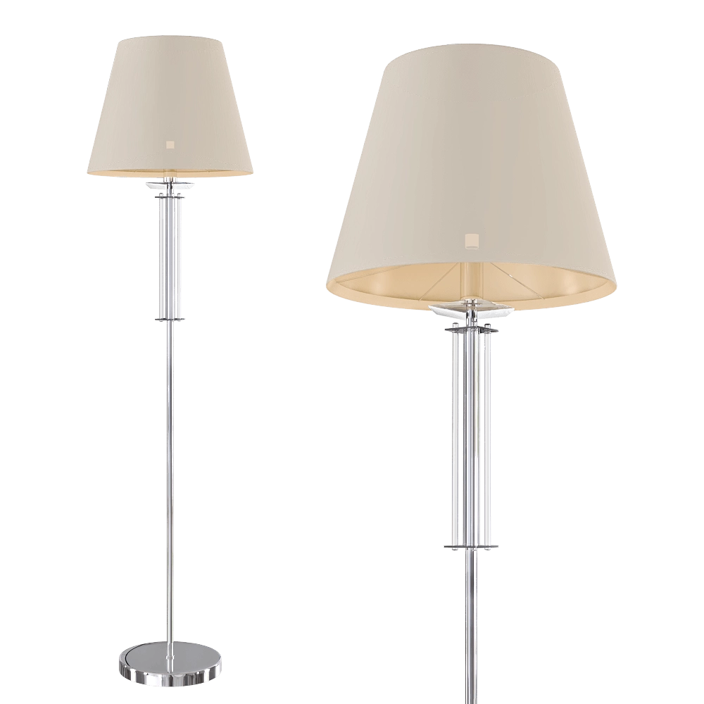CRYSTAL LUX – Floor lamp Nicolas PT1 Nickel/White 3D Model CRYSTAL LUX – Floor lamp Nicolas PT1 Nickel/White 3D Model