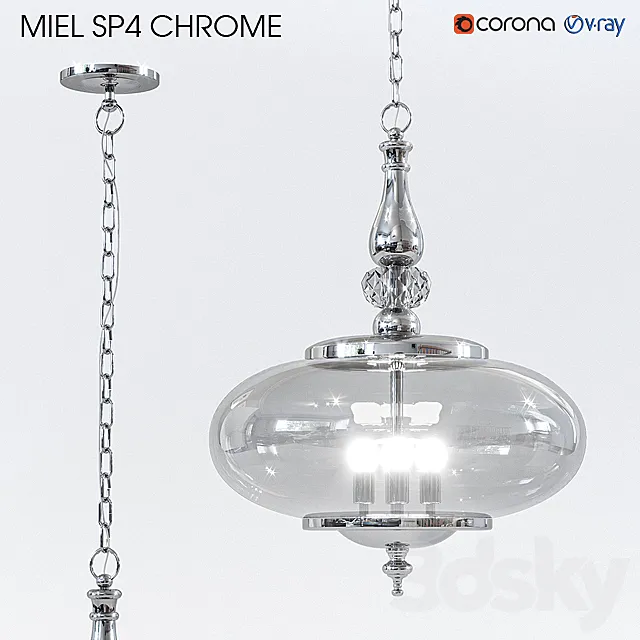Crystal lux MIEL SP4 CHROME 3DModel