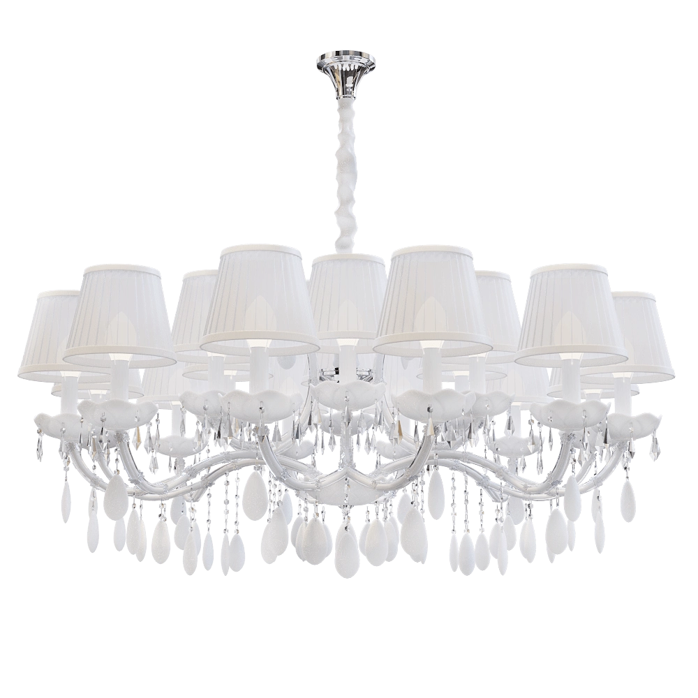 CRYSTAL LUX – Pendant chandelier Blanca SP18 3D Model CRYSTAL LUX – Pendant chandelier Blanca SP18 3D Model