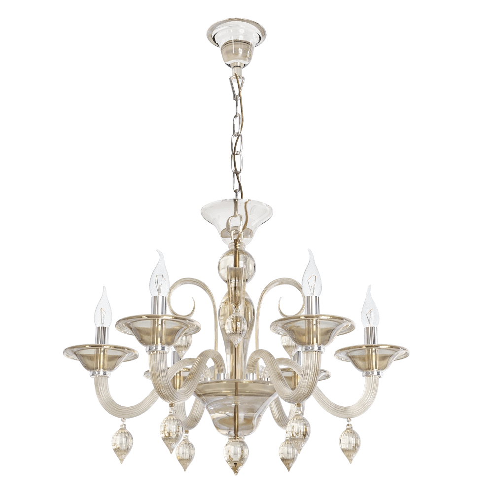 CRYSTAL LUX – Pendant chandelier Caetano SP6 3D Model CRYSTAL LUX – Pendant chandelier Caetano SP6 3D Model