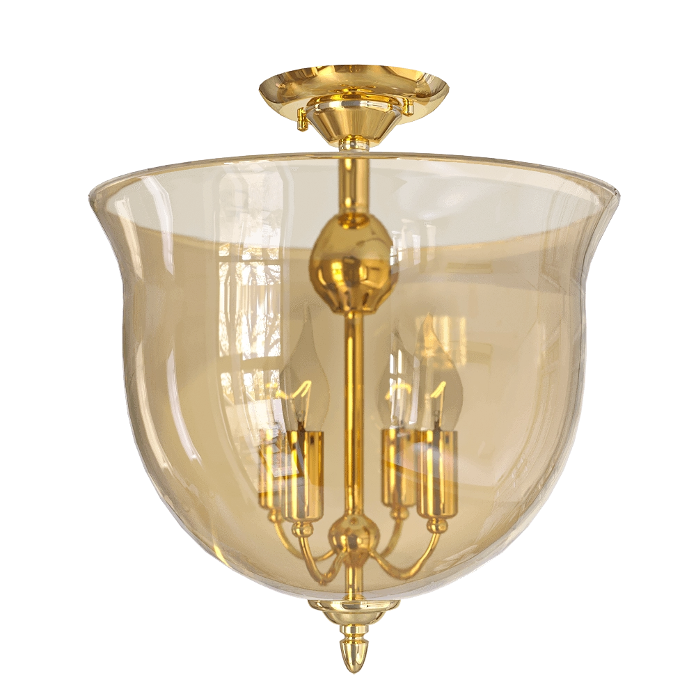 CRYSTAL LUX – Pendant lamp Atlas SP4 Gold 3D Model CRYSTAL LUX – Pendant lamp Atlas SP4 Gold 3D Model
