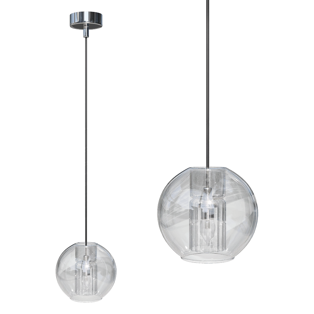 CRYSTAL LUX – Pendant lamp Beleza SP1 B Chrome 3D Model CRYSTAL LUX – Pendant lamp Beleza SP1 B Chrome 3D Model