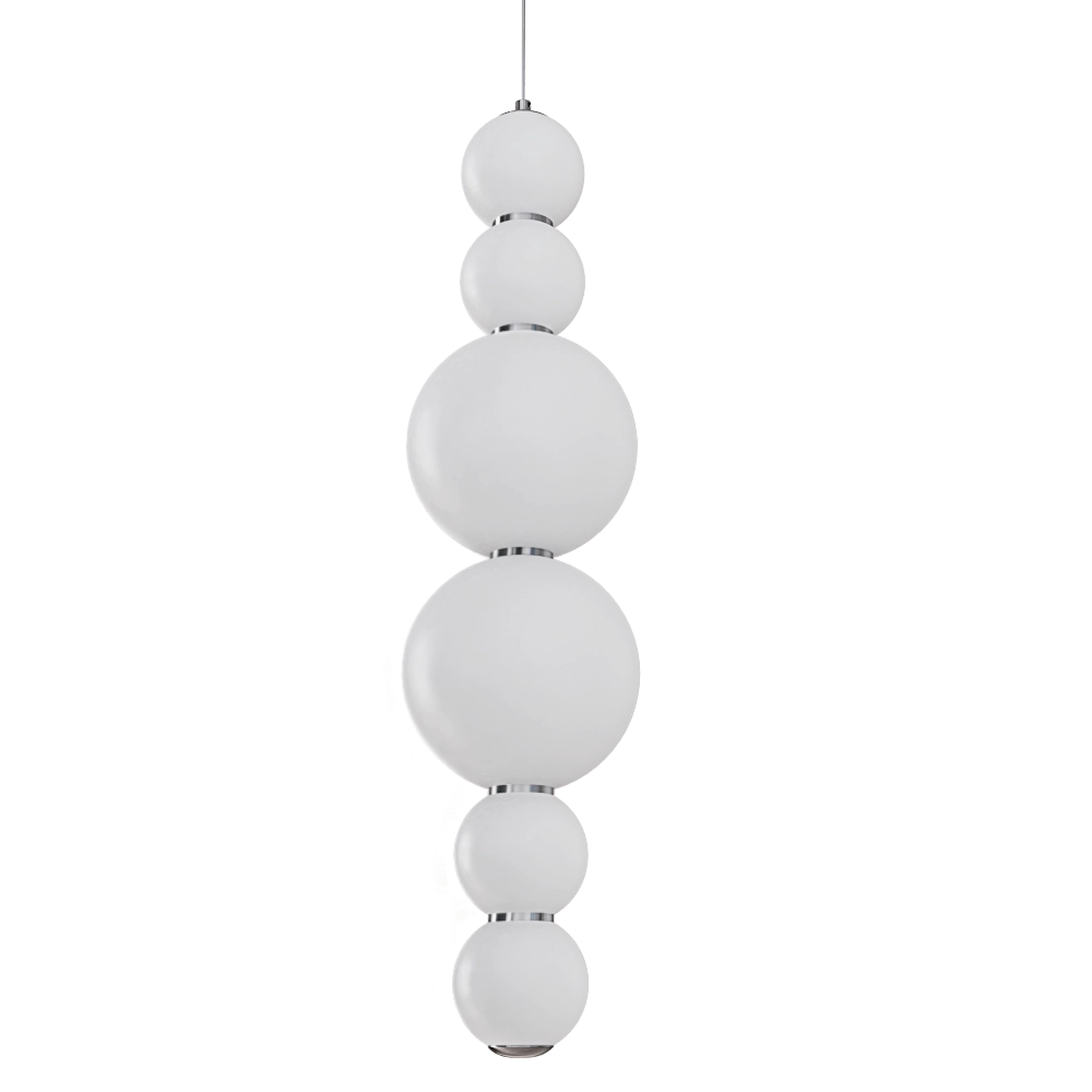 CRYSTAL LUX – Pendant lamp Desi SP6 ChromeWhite 3D Model CRYSTAL LUX – Pendant lamp Desi SP6 ChromeWhite 3D Model