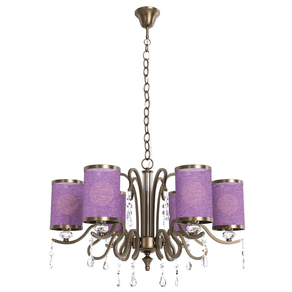 CRYSTAL LUX – Pendant lamp Elisa SP6 purple 3D Model CRYSTAL LUX – Pendant lamp Elisa SP6 purple 3D Model