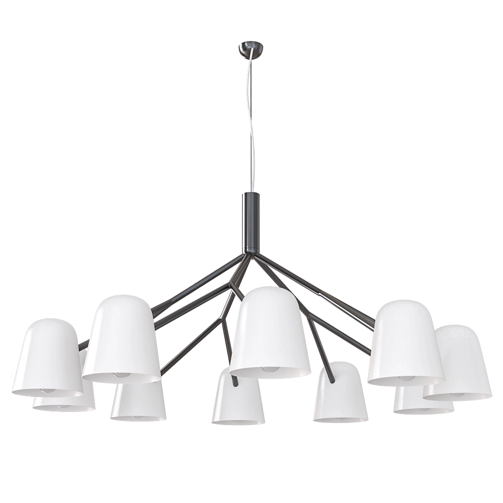 CRYSTAL LUX – Pendant lamp Enrique SP10 blackwhite 3D Model CRYSTAL LUX – Pendant lamp Enrique SP10 blackwhite 3D Model