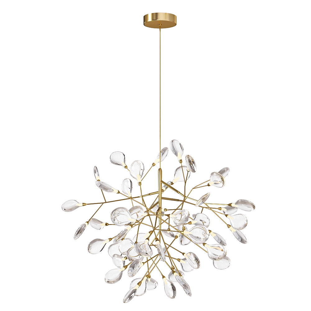 CRYSTAL LUX – Pendant lamp Evita SP36 gold/transparent 3D Model CRYSTAL LUX – Pendant lamp Evita SP36 gold/transparent 3D Model