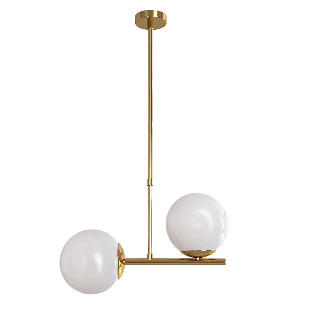 CRYSTAL LUX – Pendant lamp Feliz SP2 bronze-white 3D Model