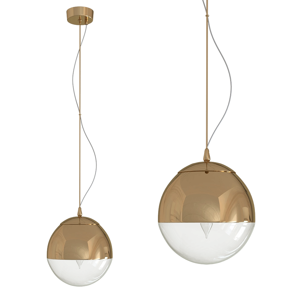 CRYSTAL LUX – Pendant lamp Helado SP1 D200 Gold 3D Model CRYSTAL LUX – Pendant lamp Helado SP1 D200 Gold 3D Model