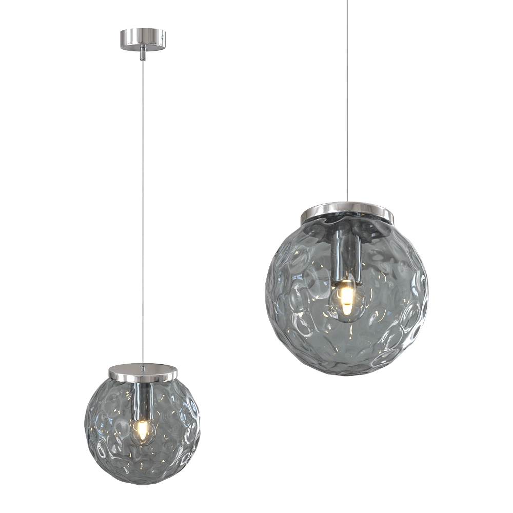 CRYSTAL LUX – Pendant lamp Mayo SP1 D200 Chrome/Blue 3D Model CRYSTAL LUX – Pendant lamp Mayo SP1 D200 Chrome/Blue 3D Model