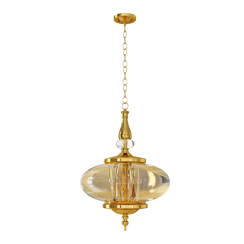 CRYSTAL LUX – Pendant lamp Miel SP4 gold 3D Model CRYSTAL LUX – Pendant lamp Miel SP4 gold 3D Model