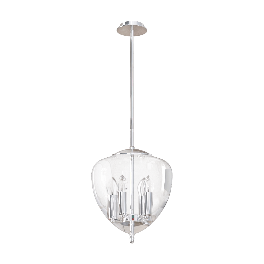 CRYSTAL LUX – Pendant lamp Milagro SP4 chrome 3D Model CRYSTAL LUX – Pendant lamp Milagro SP4 chrome 3D Model