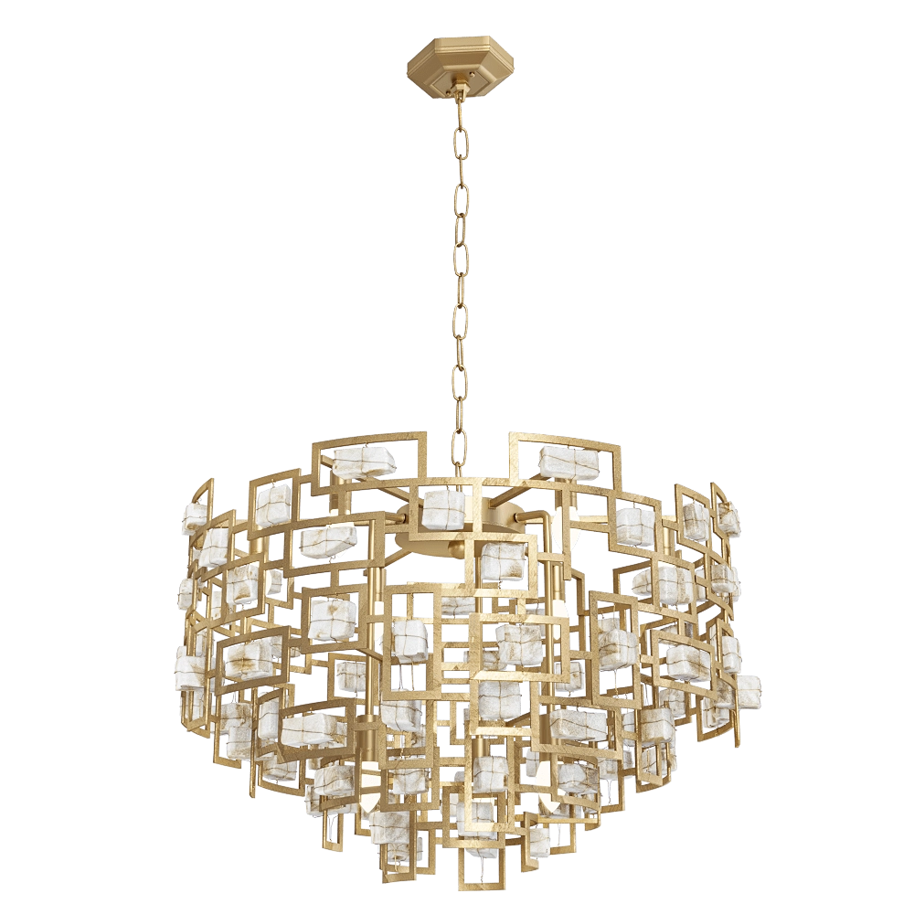 CRYSTAL LUX – Pendant lamp SP9 D600 Gold 3D Model CRYSTAL LUX – Pendant lamp SP9 D600 Gold 3D Model