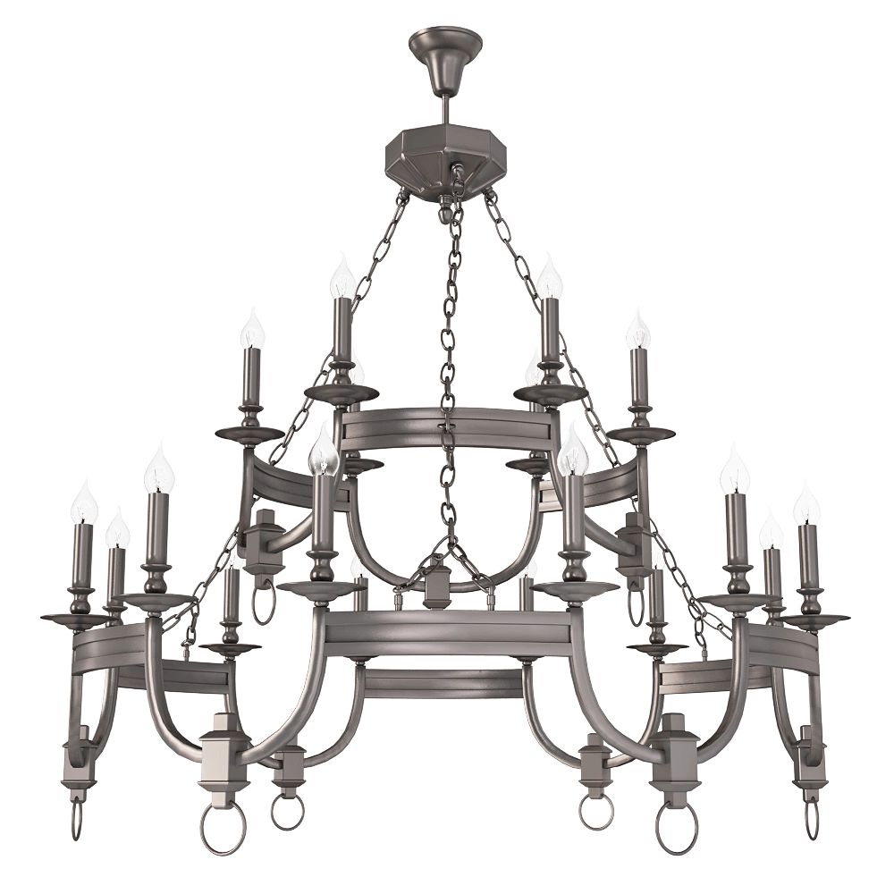 CRYSTAL LUX – Pendant lamp Suerte brown SP12+6 3D Model CRYSTAL LUX – Pendant lamp Suerte brown SP12+6 3D Model