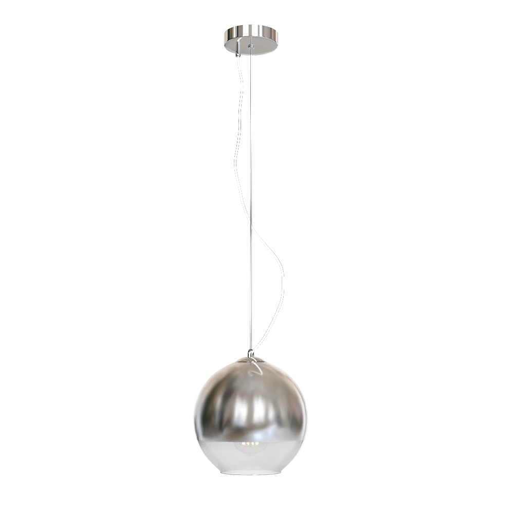 CRYSTAL LUX – Pendant lamp Woody SP1 D200 chrome 3D Model CRYSTAL LUX – Pendant lamp Woody SP1 D200 chrome 3D Model