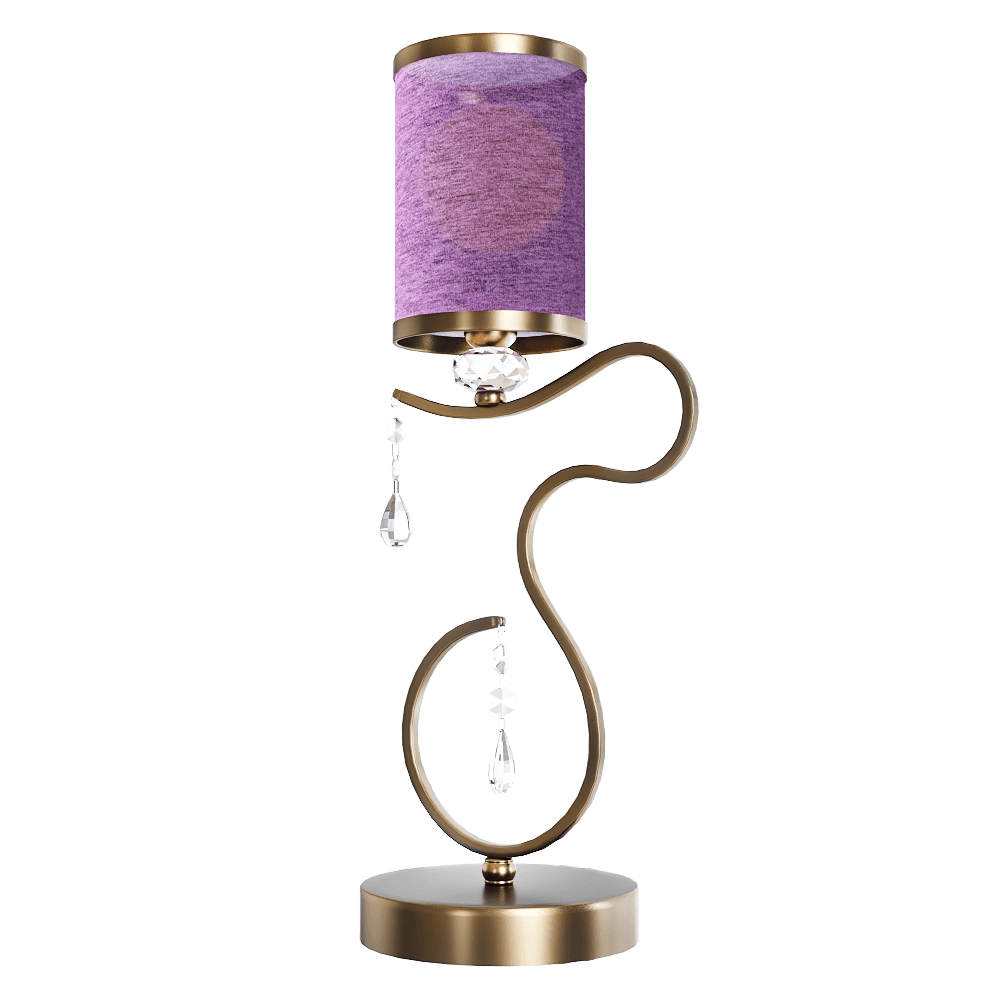 CRYSTAL LUX – Table lamp Elisa Purple LG1 3D Model CRYSTAL LUX – Table lamp Elisa Purple LG1 3D Model