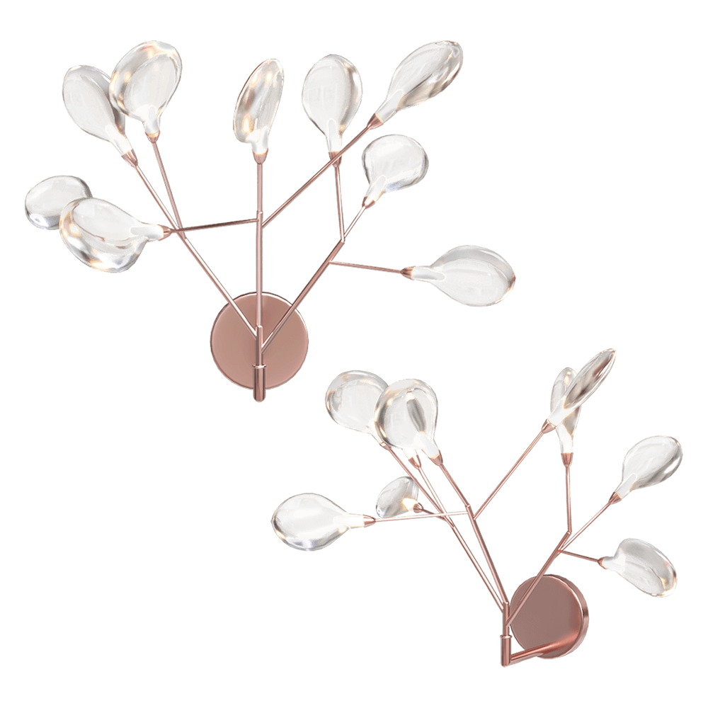 CRYSTAL LUX – Wall lamp Evita AP9 Copper/Transparent 3D Model CRYSTAL LUX – Wall lamp Evita AP9 Copper/Transparent 3D Model