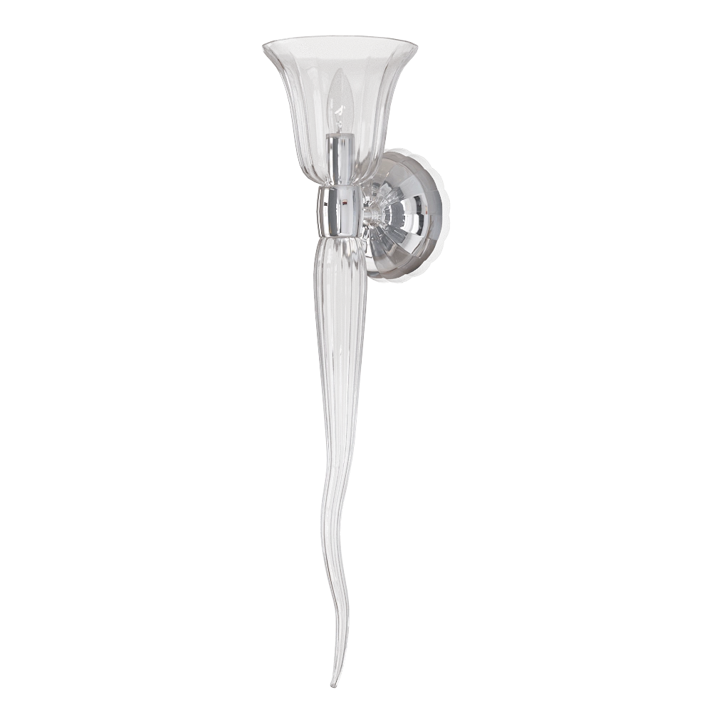 CRYSTAL LUX – Wall lamp Linda AP1 chrome 3D Model CRYSTAL LUX – Wall lamp Linda AP1 chrome 3D Model