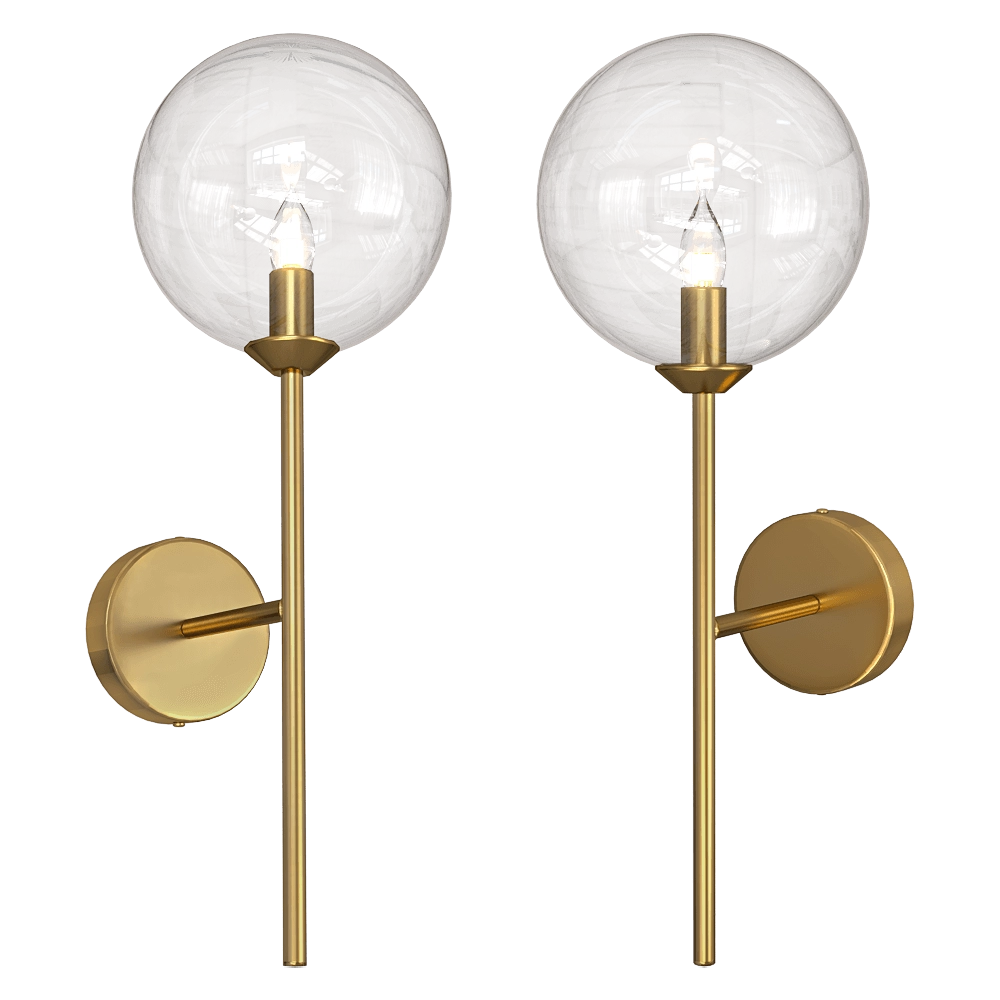 CRYSTAL LUX – Wall lamp Marzo AP1 Bronze/Transparente 3D Model CRYSTAL LUX – Wall lamp Marzo AP1 Bronze/Transparente 3D Model