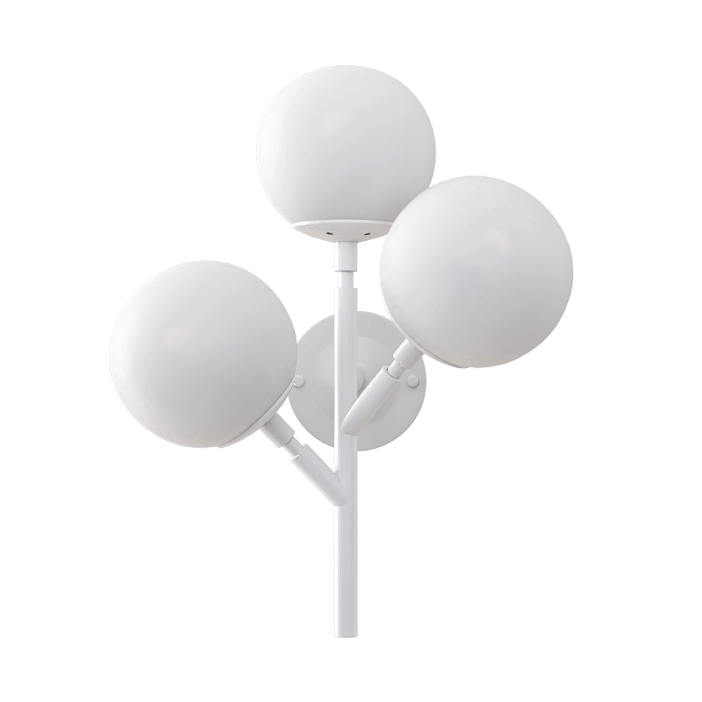 CRYSTAL LUX – Wall lamp Medea AP3 white 3D Model CRYSTAL LUX – Wall lamp Medea AP3 white 3D Model