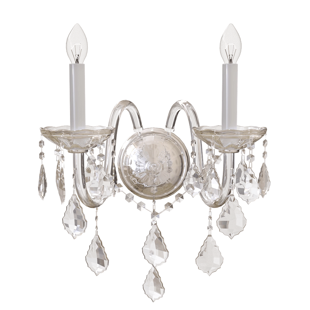 CRYSTAL LUX – Wall lamp Queen AP2 3D Model CRYSTAL LUX – Wall lamp Queen AP2 3D Model