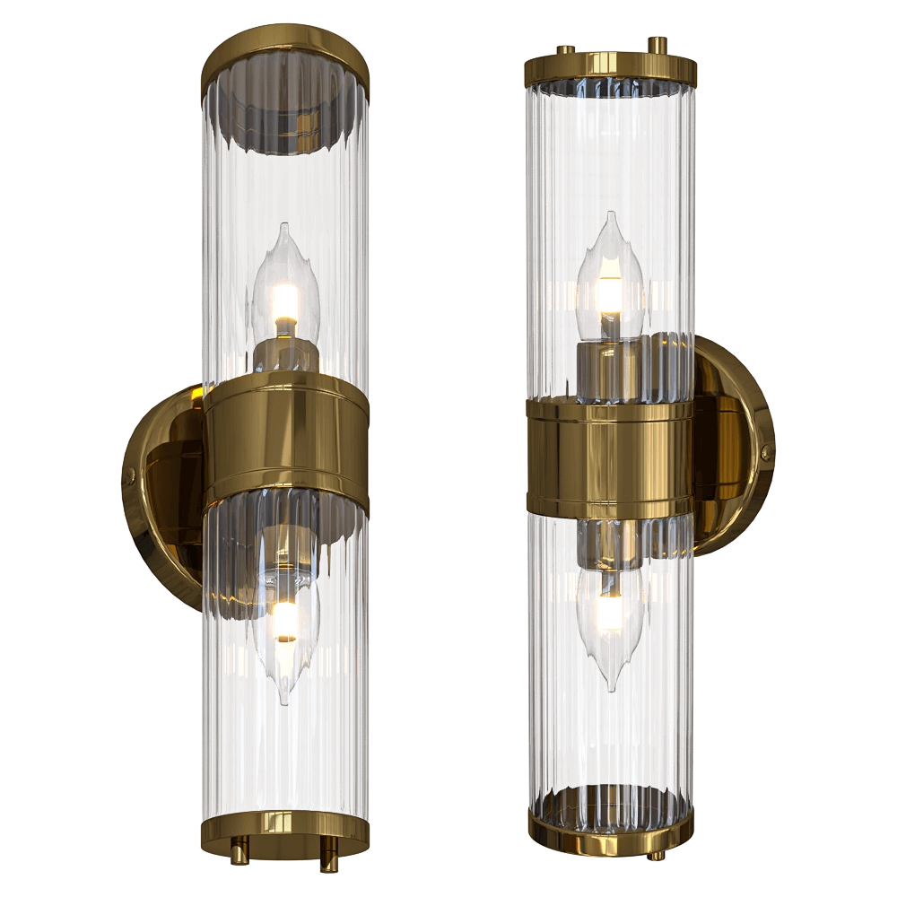CRYSTAL LUX – Wall lamp Sancho AP2 Brass 3D Model CRYSTAL LUX – Wall lamp Sancho AP2 Brass 3D Model