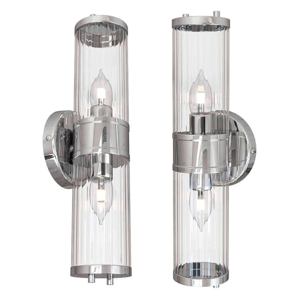 CRYSTAL LUX – Wall lamp Sancho AP2 Chrome 3D Model CRYSTAL LUX – Wall lamp Sancho AP2 Chrome 3D Model